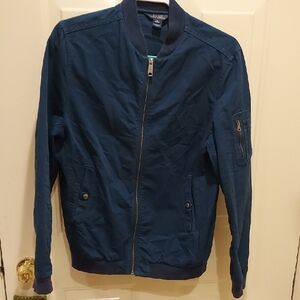 Polo Ralph Lauren Navy Bomber Jacket Jr.Mens 18/20 Like New Nice!